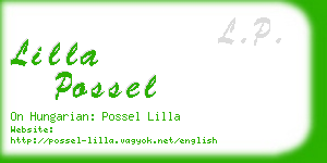 lilla possel business card